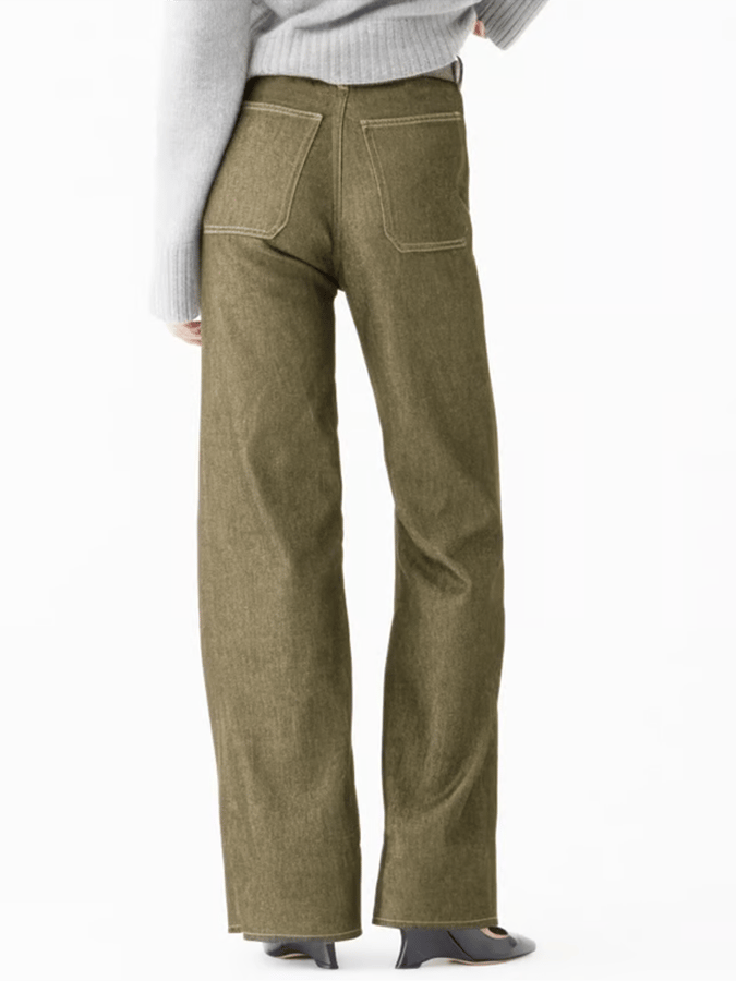 Women's European And American High Waist Straight Wide Leg Jeans