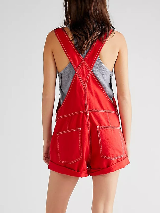 Women's Casual Loose Multi-Pocket Denim Jumpsuit