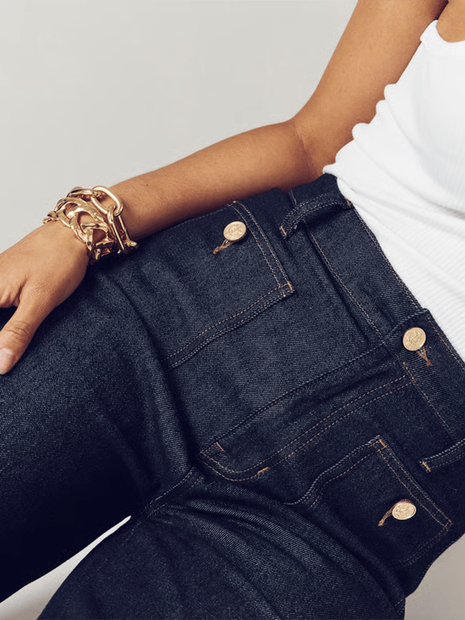 Women's European And American High Waist Straight Wide Leg Jeans