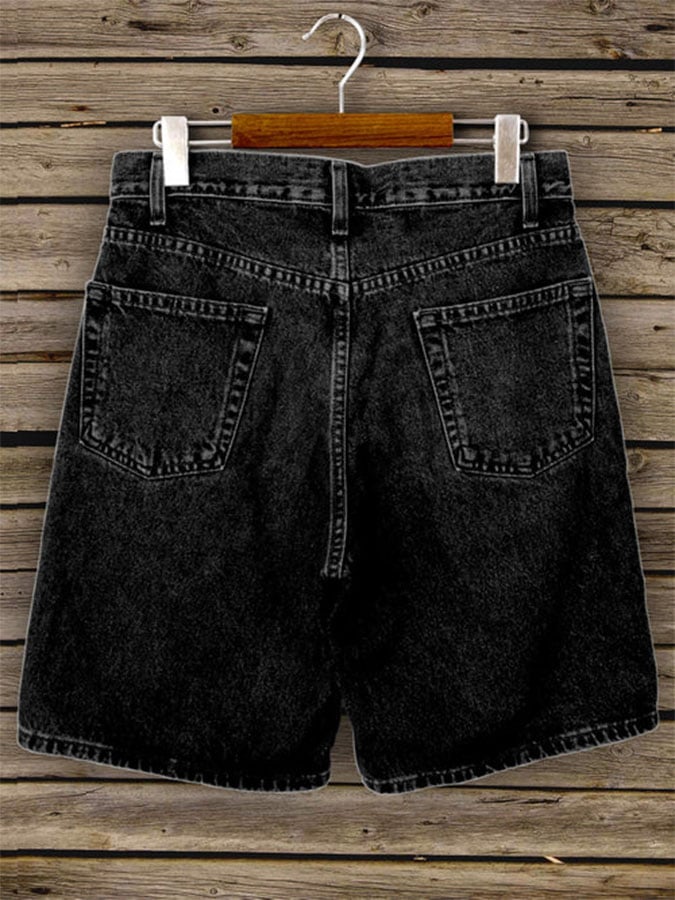 Women's Vintage Western Style Double Pocket Shorts