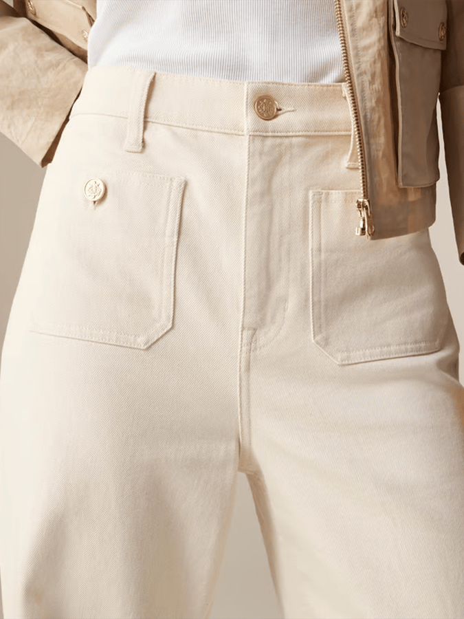 Women's European And American High Waist Straight Wide Leg Jeans