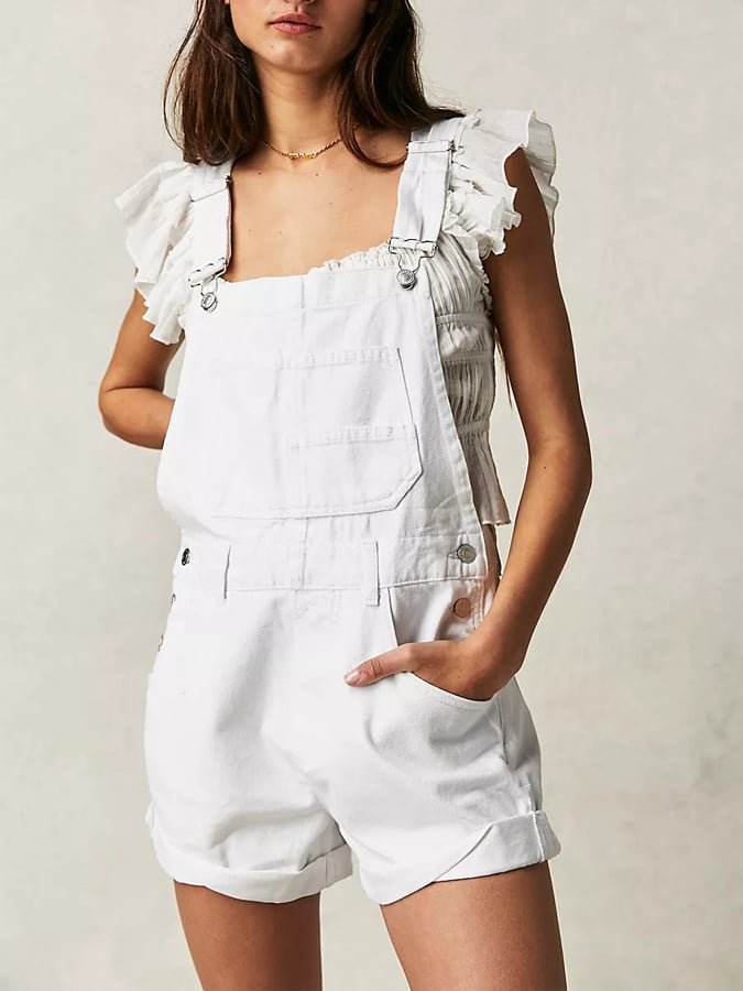 Women's Casual Loose Multi-Pocket Denim Jumpsuit