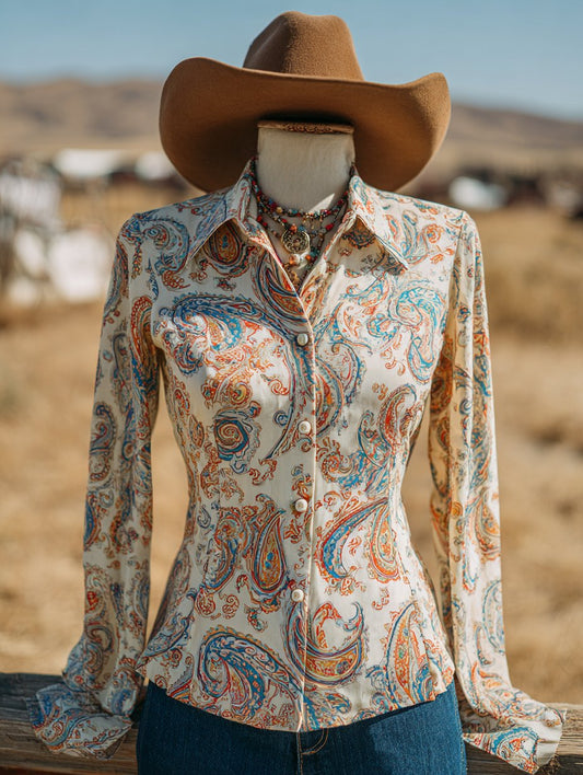 Women's Western Perlis Floral Ranch Long Sleeve Shirt