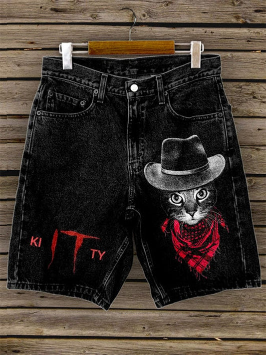 Women's Vintage Western Style Double Pocket Shorts