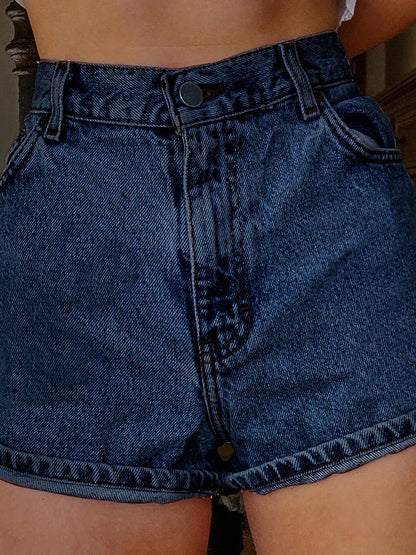 Women's Fashion Printed Hip-Stretching Sexy Denim Shorts