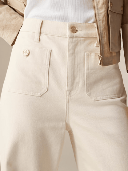 Women's European And American High Waist Straight Wide Leg Jeans